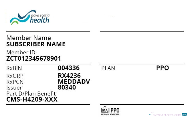 Download Nova Scotia health insurance card Photoshop template